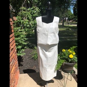 Jazzy women leather skirt with top